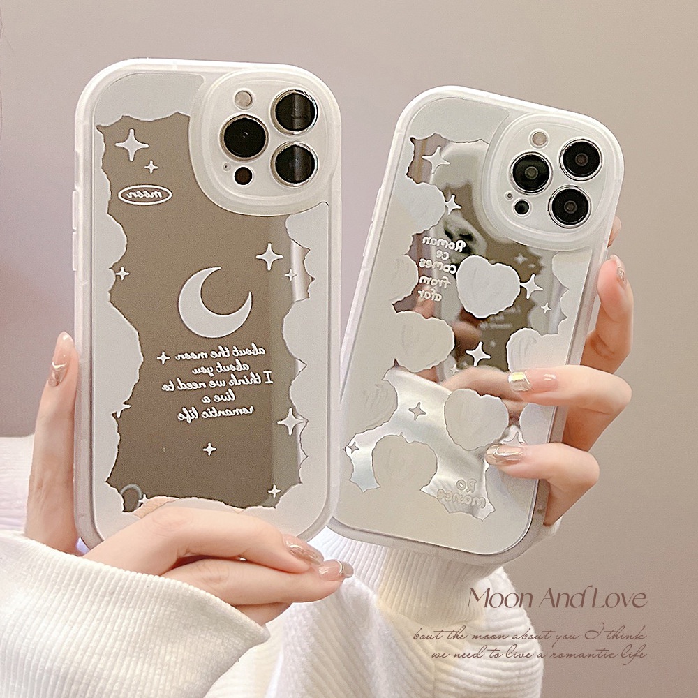เคสโทรศัพท์มือถือกระจก ลายก้อนเมฆท้องฟ้ากลางคืน สําหรับ iPhone 14 7 8 Plus + XS XR Max SE 11 12 13 14 Pro Max mini TPU Case-Dinuo Case-III/TX