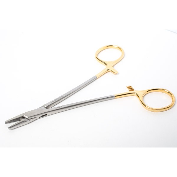Olsen Hegar Needle Holders สแตนเลสแบบตรง 14 ซม.