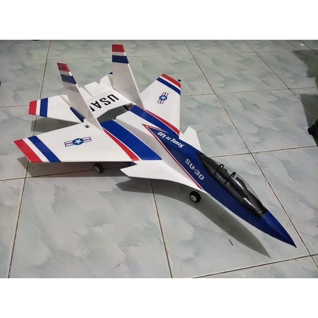 Su-30  เครื่่องบินบังคับไฟฟ้า MODEL ลำเปล่าใส่ชุดล้อพร้อมเซอร์โวบังคับเลี้ยว