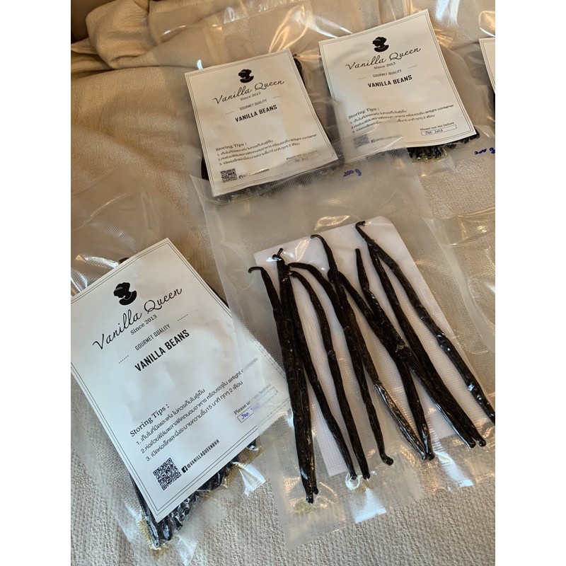 ฝักวานิลลา Uganda ขนาดจัมโบ้แพค 5 ฝัก/ Uganda Jumbo Vanilla