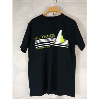 [100% Cotton] เสื้อยืดแขนสั้น ผ้าฝ้าย พิมพ์ลาย Helly Hansen HH สําหรับผู้ชาย