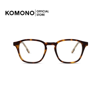 KOMONO Marlon Havana ash กรอบแว่นตา ทรงสี่เหลี่ยมผืนผ้า สีกระ