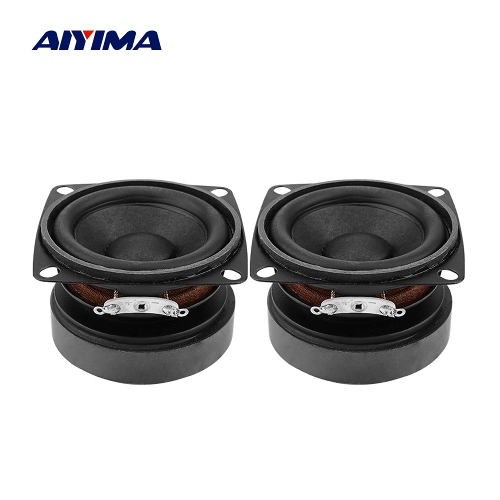 Aiyima 2 ชิ ้ น 2 นิ ้ วลําโพงแบบพกพา Full Range 4 Ohm 15 W ลําโพง DIY เสียงมินิลําโพงสําหรับโฮมเธียเตอร ์