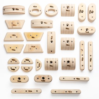 VOLA Wooden Hold : Set S - 30 holds, Climbing holds, Rock climbing, Climbing wall หน้าผาจำลอง ตัวจับ ปีนผา ปีนเขา