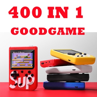 เครื่องเล่นเกมแบบพกพา 400in1 เกมบอยพร้อมแบตเตอรี่ลิเธียมและสายUSB  ต่อเข้าทีวีได้  400