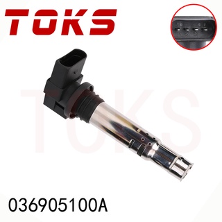 TOKS 036905100A Ignition Coil for Audi A2 A3 Skoda Fabia Octavia Volkswagen POLO NEW BEETLE Golf Touran 1.6 03-2010 car