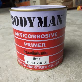 สีรองพื้นกันสนิม Body Man สีเทา ขนาด 1 กิโลกรัม