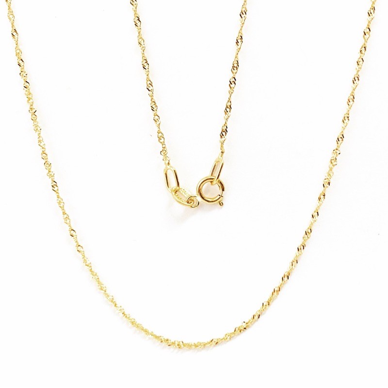 Princely สร้อยคอทองคำแท้ ITALY 18K Gold รุ่น Disco S