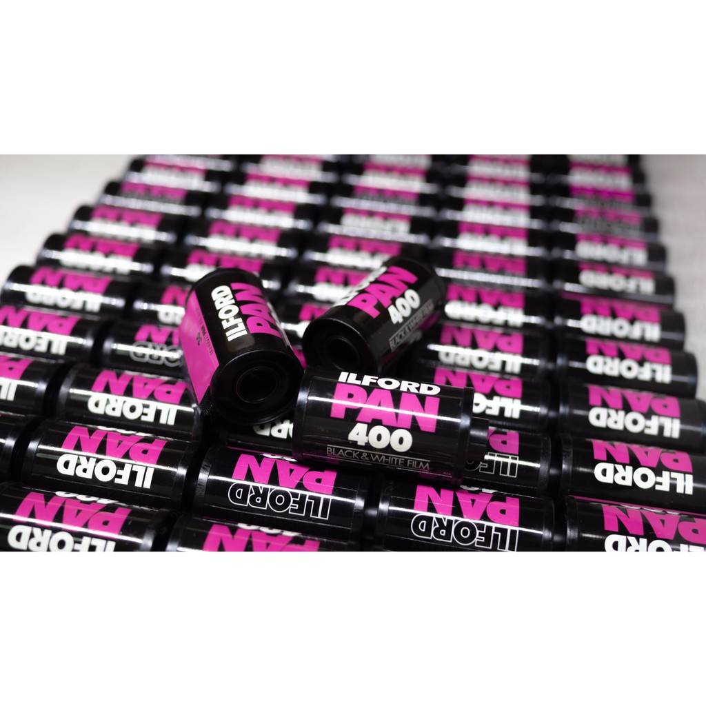 กลักฟิลม์เปล่า (ILFORD PAN 400) มีหางฟิล์ม