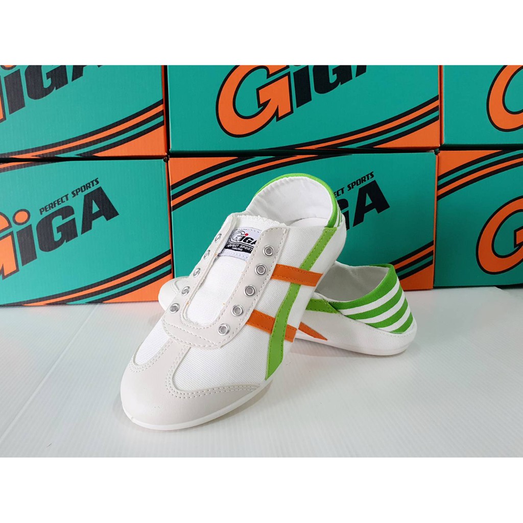 GIGA GA14 รองเท้าผ้าใบ เหยียบส้น ผู้หญิง (สีเขียว)