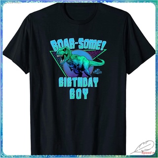 สินค้าขายดีรุ่นใหม่ จูราสสิค เวิลด์ ธีม ผู้ชาย น่ารัก เสื้อยืดJurassic Jurassic World T-Rex Roar-some T-Shirt เสื้อแฟชั่