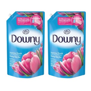 Downy® ดาวน์นี่ กลิ่นหอมสดชื่นยามเช้า ผลิตภัณฑ์ปรับผ้านุ่ม สูตรเข้มข้นพิเศษ 1.3 ลิตร 2 ถุง