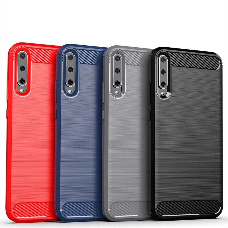 คาร์บอนไฟเบอร์กรณีโทรศัพท์อ่อนสําหรับ Huawei Honor V30 Pro V20 V10 X6 X6S X6A X7 X7A X7B ปลอก Honor 