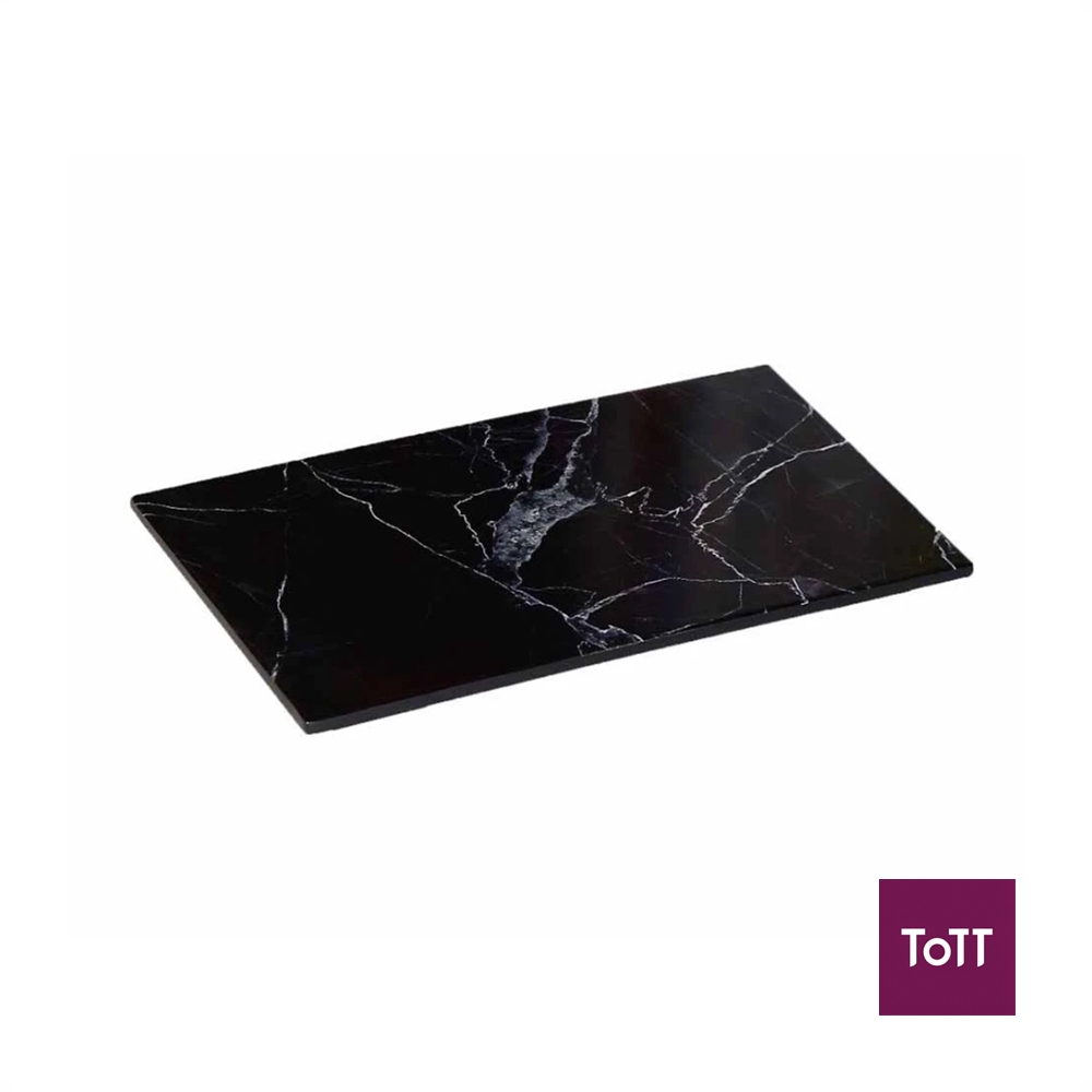 Efy Marble เมลามีน 1/3 Footed Platter L32.5xW17.6xH2cm
