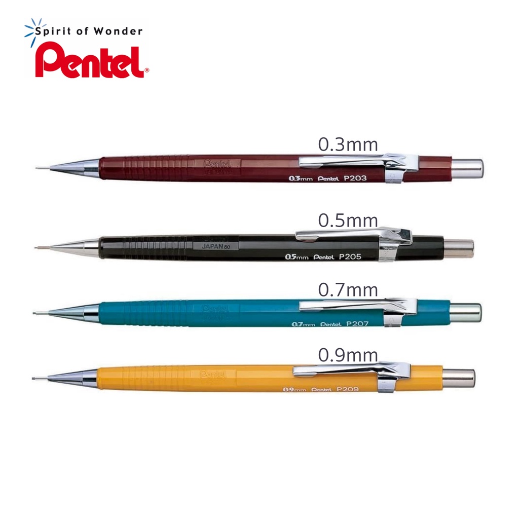 Pentel Pentel Super Hi-Polymeer Lead Refill, 0,9 mm dik, 2B, 180 stuks (50-9-2B