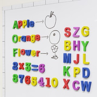 แม่เหล็กติดตู้เย็น แม่เหล็ก ตัวพิมพ์ใหญ่และตัวพิมพ์เล็ก ภาษาอังกฤษตัวอักษรและตัวเลข แม่เหล็ก สติ๊กเกอร์ eva แม่เหล็ก สติ