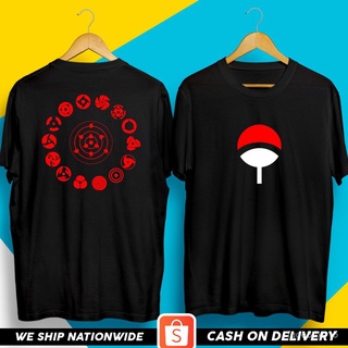 เสื้อยืดผ้าฝ้าย uchiha clan naruto t-shirt