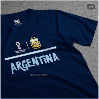 คอลูกเรือQatar World Cup DISTRO เสื้อยืด / เสื้อยืด ARGENTINA MESSI DISTRO / เสื้อยืดสกรีนดิจิทัล พิมพ์ลาย / เสื้อผ้าS-5