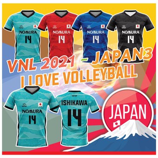 🌈โค้ดSENSEIOMGลด15%🌈เสื้อแขนสั้นพิมพ์ลาย(หน้า-หลัง) ลายVNL-JAPAN3