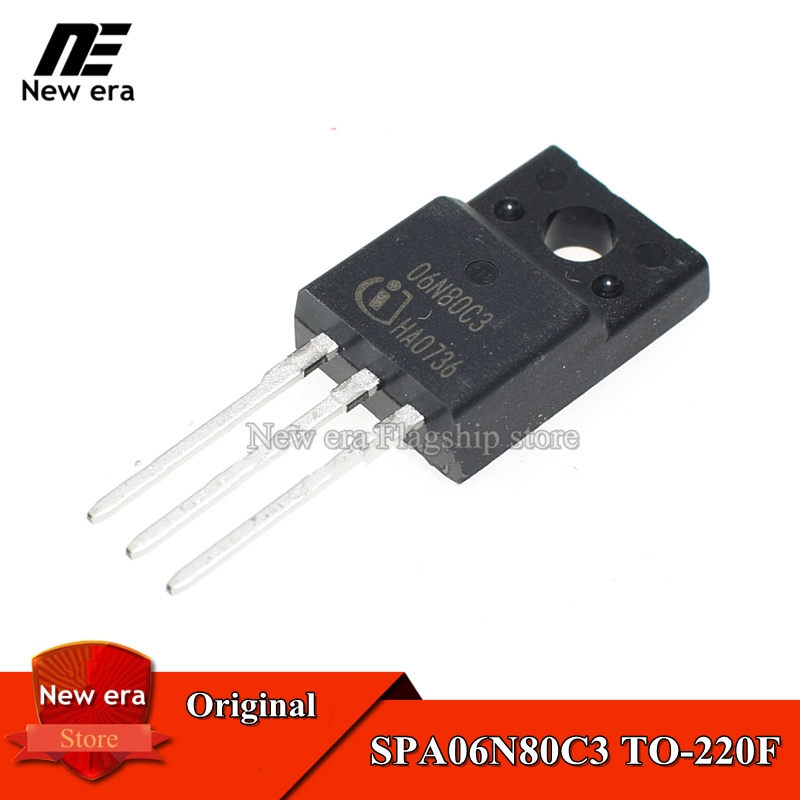 5 ชิ้น SPA06N80C3 TO-220F 06N80C3 TO220F 6A/800V MOSFET ใหม่