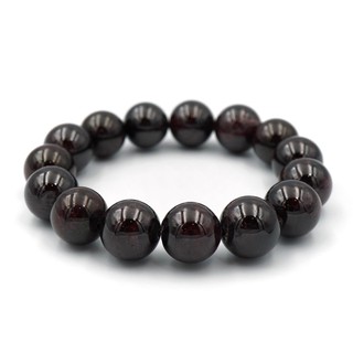 GARNET โกเมน จากพม่า ขนาด 12 มม. สร้อยข้อมือหินแท้ by siamonlineshop