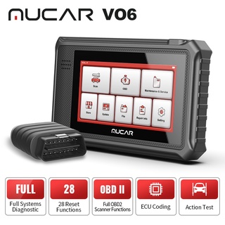 【Proton&amp;Perodua&amp;All Obd2 Cars】THINKCAR MUCAR VO6 OBD2 เครื่องสแกนเนอร์ 28 รีเซ็ต ระบบโค้ดเต็มรูปแบบ สําหรับรถยนต์ PK Thinkscan max