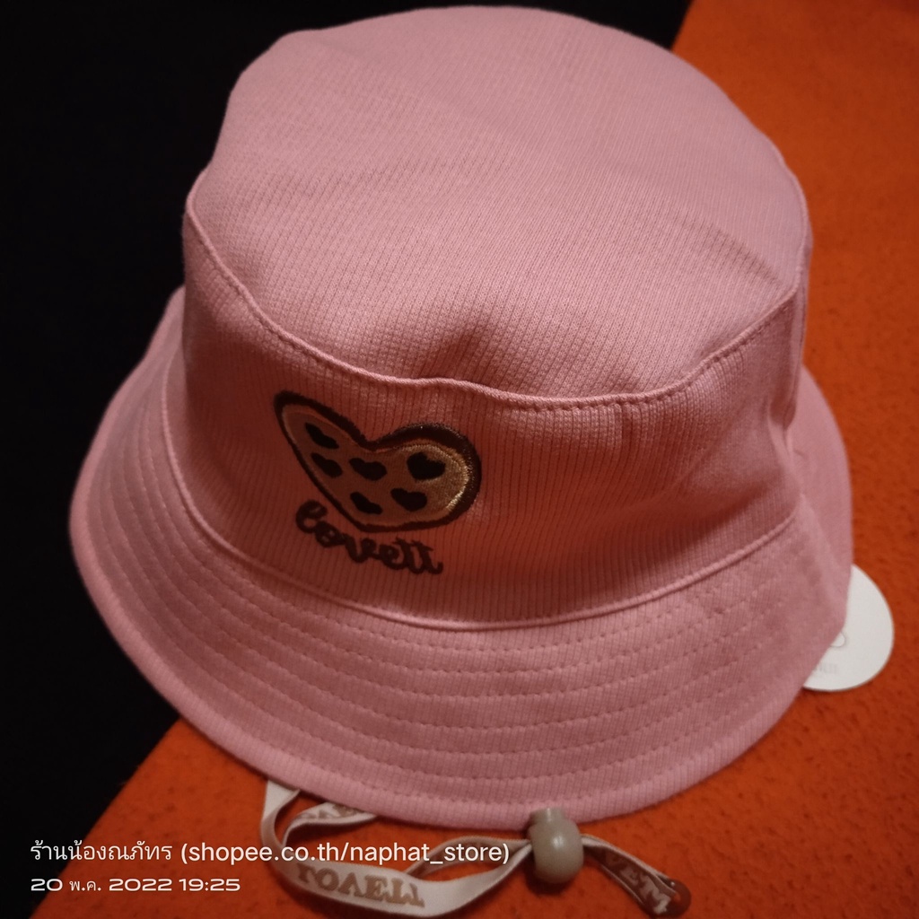 หมวกคุ๊กกี้สีชมพู ไซส์ M ของใหม่ 05 Cookies - Bucket Hat (Raspberry Rosé) Babylovett