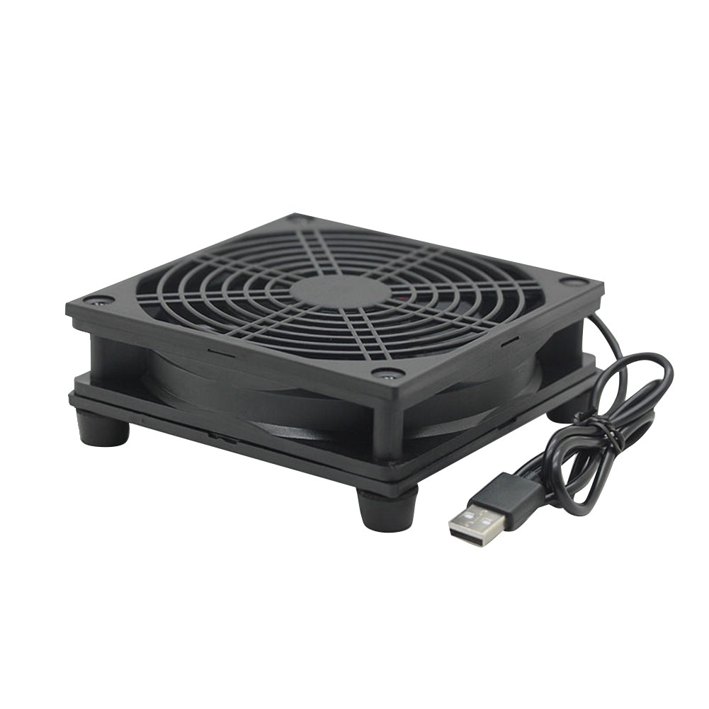 12 ซม. 5V แหล่งจ่ายไฟ USB TV Set-Top Box Router หม้อน้ํา Cooler Air Cooling Fan