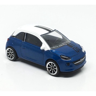 Majorette OPEL ADAM - White Roof 01 - Black Stripe - Metallic Blue Color /Wheels 8S /scale 1/55 (3 inches) no Package