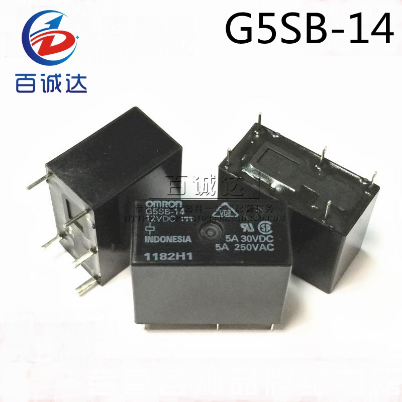 รีเลย์ G5SB-14 5VDC 12VDC 24VDC Omron รีเลย์ G5SB-14-12V G5SB-14-DC12V