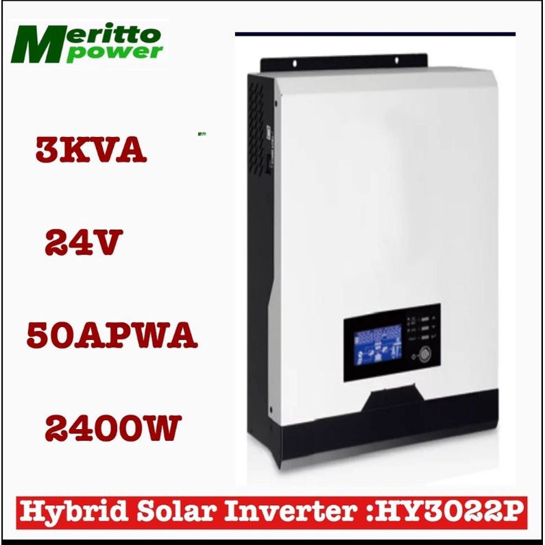 Y-solar Hybrid Solar  inverter 3KVA 50A 24VDC 220VAC 2400W. PWM
