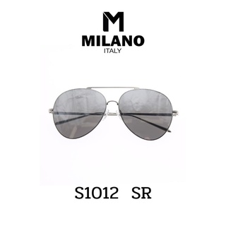 Milano Sunglass แว่นตากันแดด แว่นกรองแสง แว่นตาวินเทจ แว่นสายตา ใส่ได้ทั้งชายและหญิง รหัส S1012 มีหลายสี พร้อมส่ง