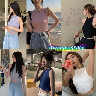 perbit_grace 13509# ​เสื้อกล้ามไหมพรม ผ้านิ่มสีพาสเทลใส่สบายมากน่ารัก