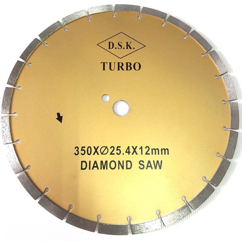 ใบตัดปูน 14นิ้ว ใบตัดคอนกรีต 14นิ้ว หนา3มิล DSK Turbo(แท้) ใบตัดเพชร ใบตัดพื้นถนน พื้นคอนกรีต ตัดแกร