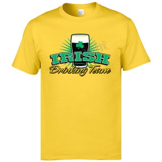 เสื้อยืดคอกลม ผ้าฝ้าย ลายทีมดื่ม Irish ของขวัญวันแม่ สไตล์สตรีท สําหรับผู้ชาย ส่งฟรีS-5XL