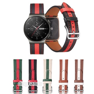 20 มม 22 มม ลายแถบหนังสไตล์สำหรับ Huawei Watch Buds GT 2 GT 2e GT2 Pro GT3 SE