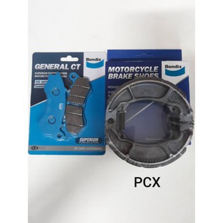 ผ้าเบรค Bendix pcx(2012-2020) หน้า,หลัง