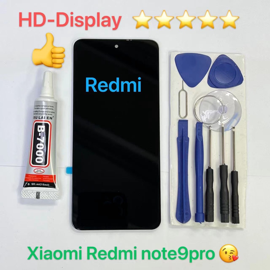 ชุดหน้าจอ Xiaomi Redmi note 9pro พร้อมชุดไขควง