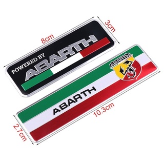 ราคาต่อ 1 ชิ้น เพจโลโก้ อลูมิเนียม อบาท Abarth Metal Adhesive Badge Emblem logo Decal Sticker Scorpion For All Fiat Abar