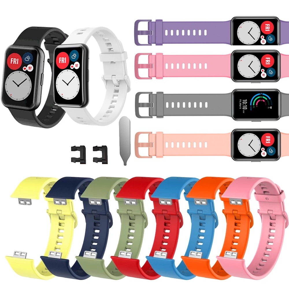 สายนาฬิกาข้อมือ ซิลิโคนนิ่ม คุณภาพสูง แบบเปลี่ยน สําหรับ Huawei Watch Fit New SE