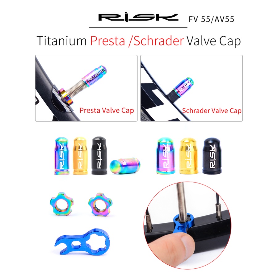 Risk FV55 AV55 ฝาครอบวาล์วไทเทเนียม กันฝุ่น รูปที่ 6