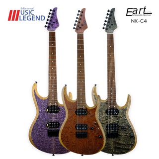 กีต้าร์ไฟฟ้า EART NK-C4 ทรง Super Strat Top Veneer Burl Maple