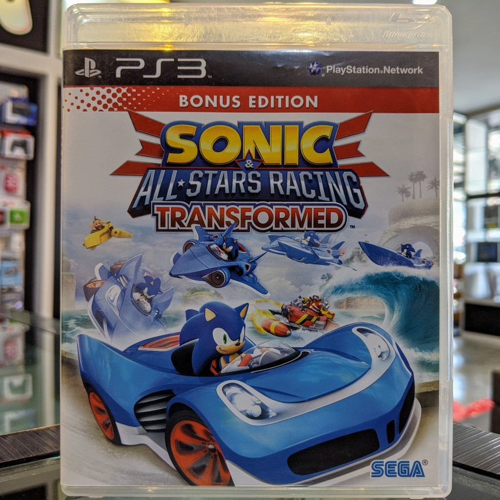 (ภาษาอังกฤษ) มือ2 Sonic All-Star Racing Transformed Bonus Edition แผ่นเกม PS3 แผ่นPS3 มือสอง เล่น2คน