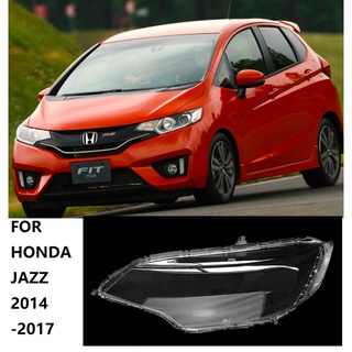 ฝาครอบเลนส์ไฟหน้ารถยนต์ แบบเปลี่ยน สําหรับ Honda Fit Jazz 2014 2015 2016 2017