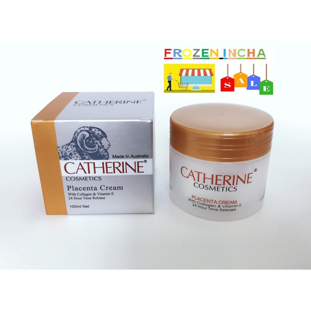 ครีมรกแกะ จากออสเตรเลีย Catherine Placenta Cream with Collagen Vitamin E Cream 100 ml.