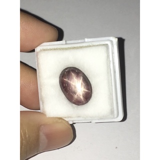 STAR RUBY ทับทิมสตาร์แท้  6.7 กะรัต  สีแดงโทนเข้ม หน้าสว่าง ขาชัดสวย เม็ดใหญ่สวย