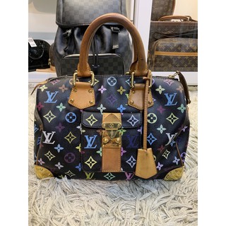 Louis Vuitton Speedy Black Multicolor