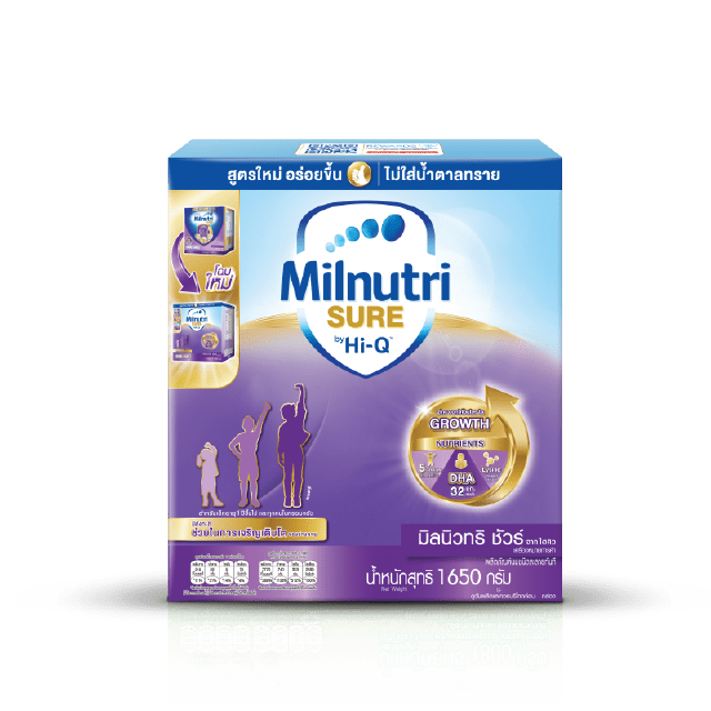 โปรโมชั่น Flash Sale : [นมผง] Milnutri Sure มิลนิวทริ ชัวร์ รสจืด 1650 กรัม Milnutri Sure