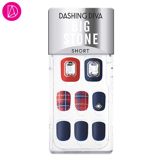 [พร้อมส่ง] Dashing Diva เล็บเจลปลอม เล็บปลอม Big Stone รุ่น MDR789PS แบบเล็บสั้น จำนวน 1 กล่องมี 30 
