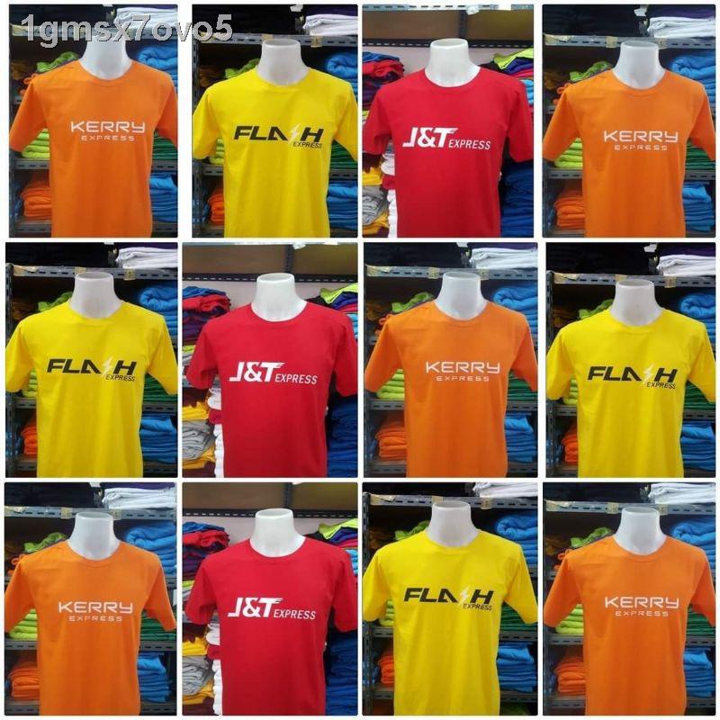 ☋#เสื้อยืดJ&T Express #J&Tสีเเดง